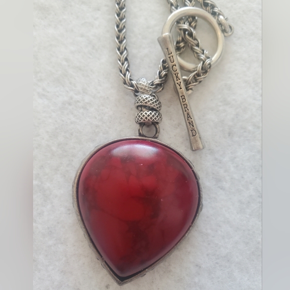 Lucky Brand Red Stone Necklace and Bracelet Set - Picture 4 of 7
